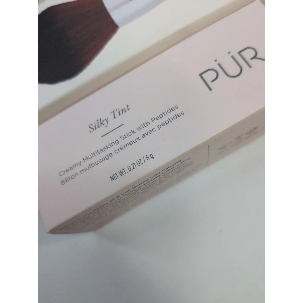 NIB LOT 2🌸PUR Silky Tint SPARKLING ROSE Stick 2-in-1 Foundation Finishing Brush